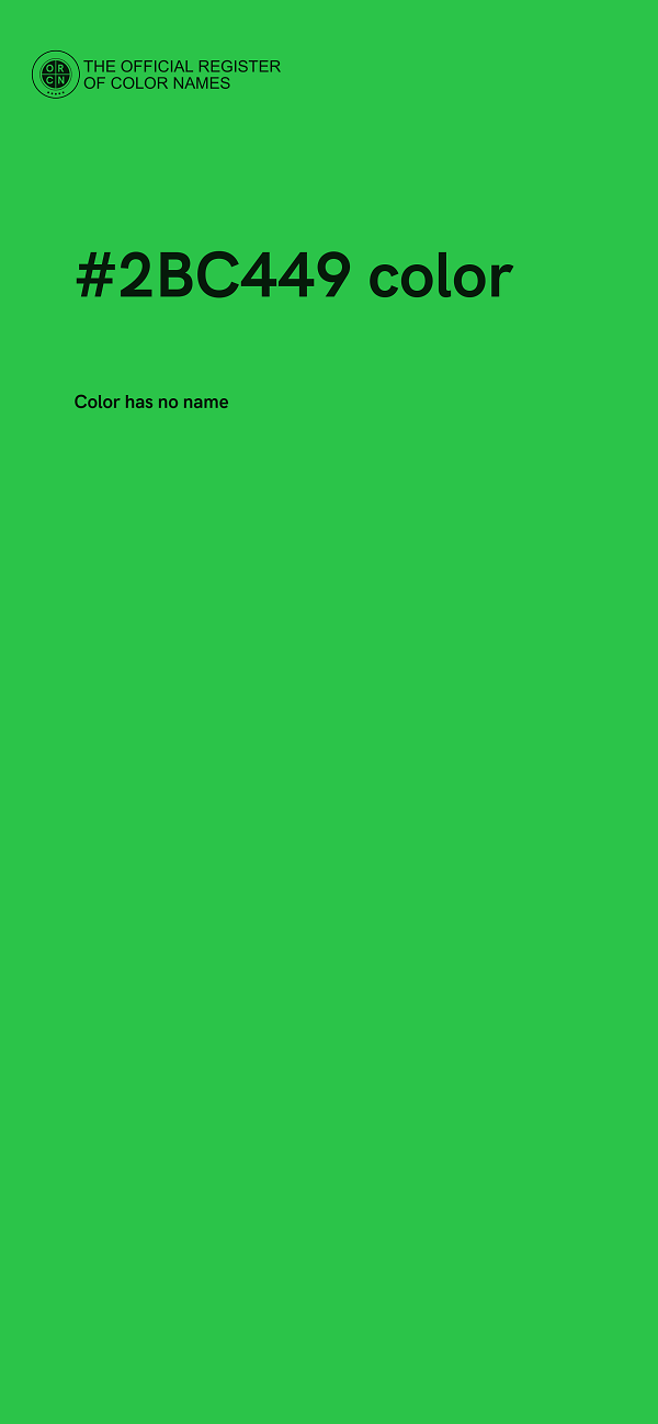 #2BC449 color image