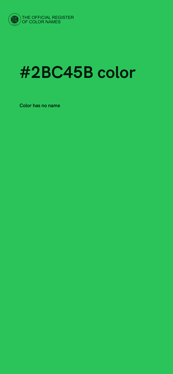 #2BC45B color image