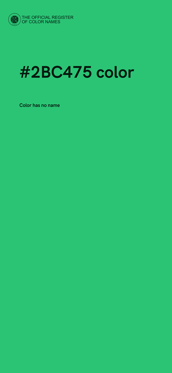 #2BC475 color image