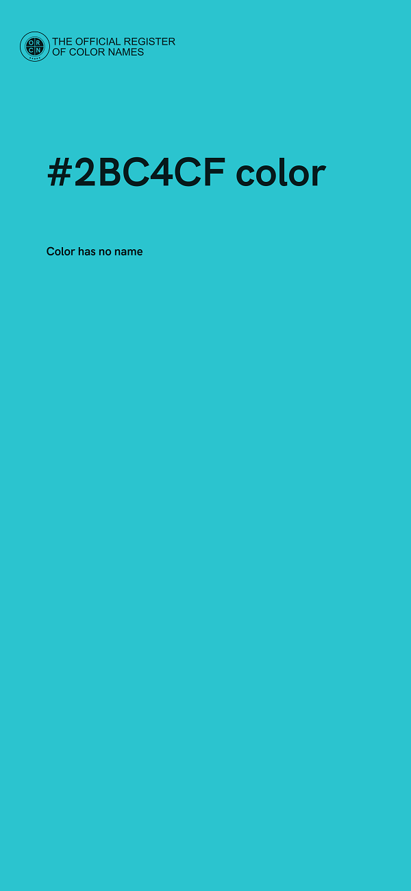 #2BC4CF color image