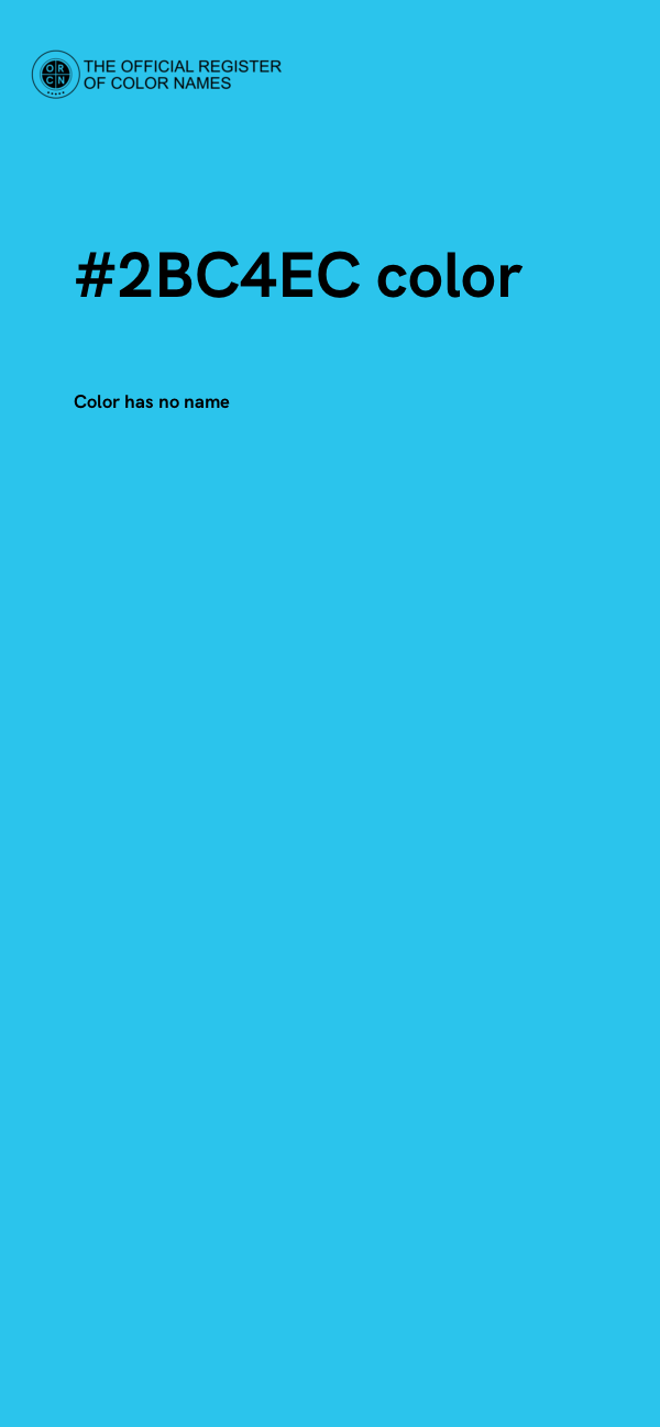 #2BC4EC color image
