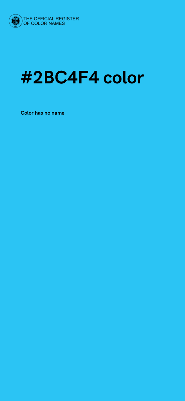 #2BC4F4 color image