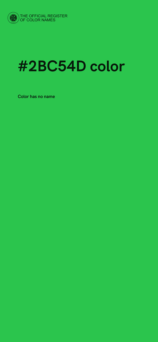 #2BC54D color image