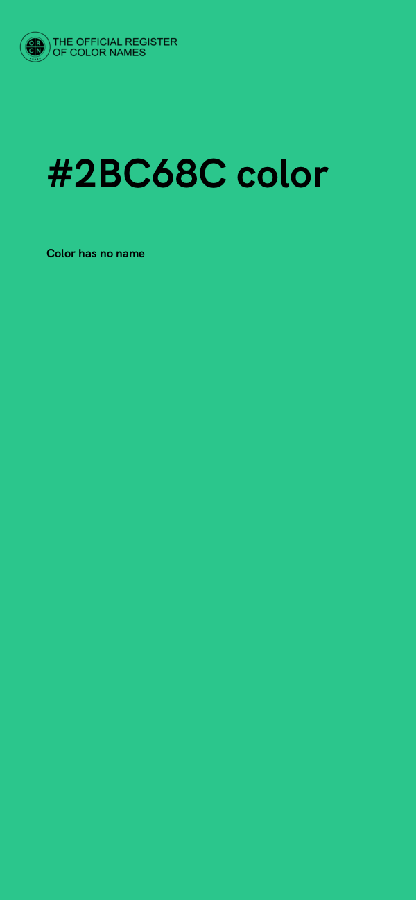 #2BC68C color image