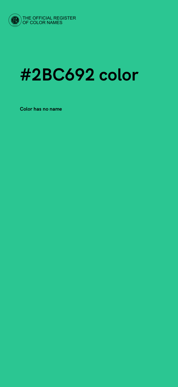 #2BC692 color image