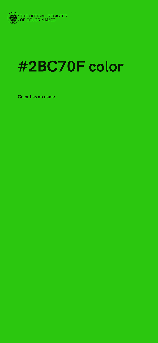 #2BC70F color image