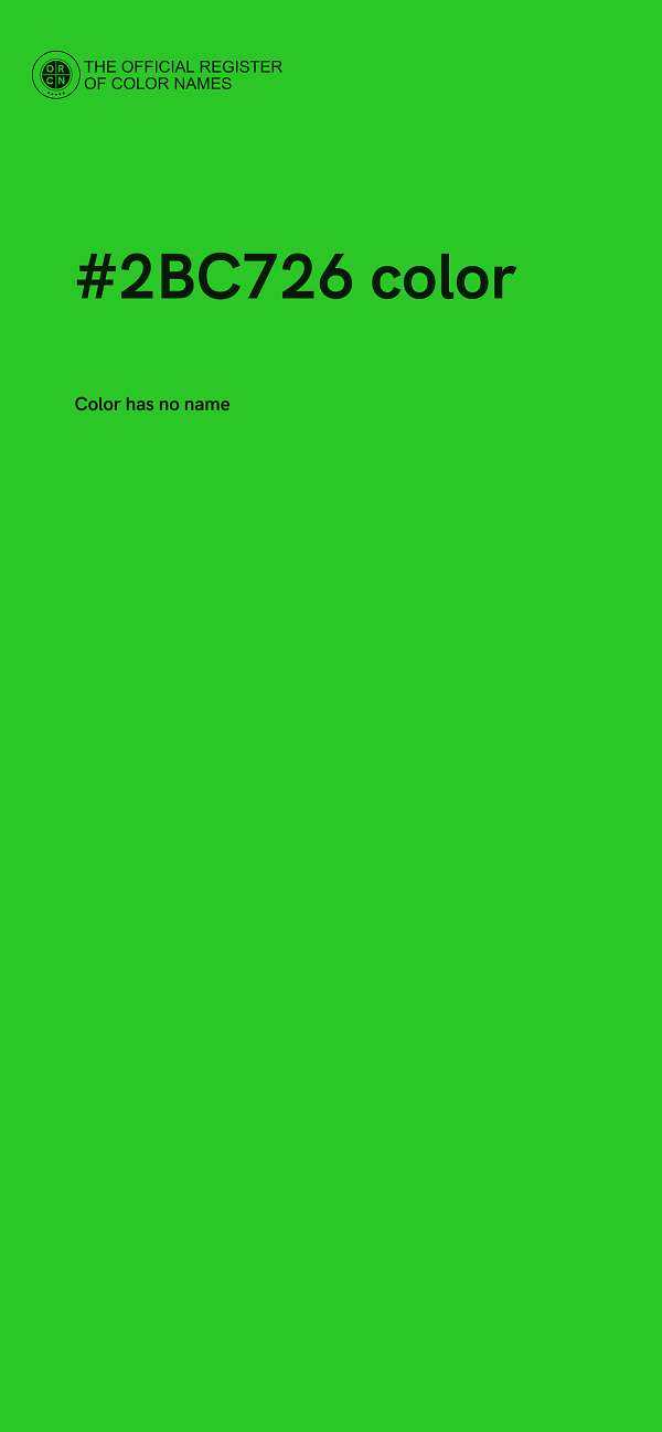 #2BC726 color image