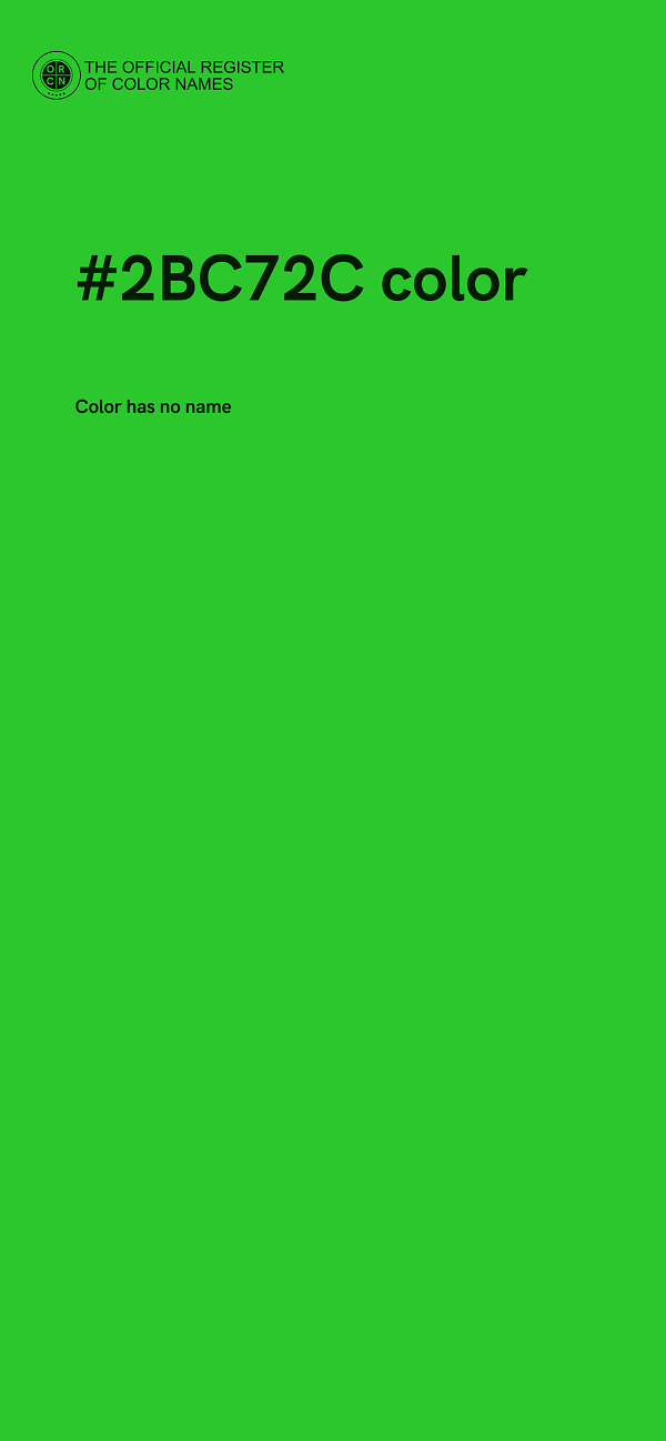 #2BC72C color image