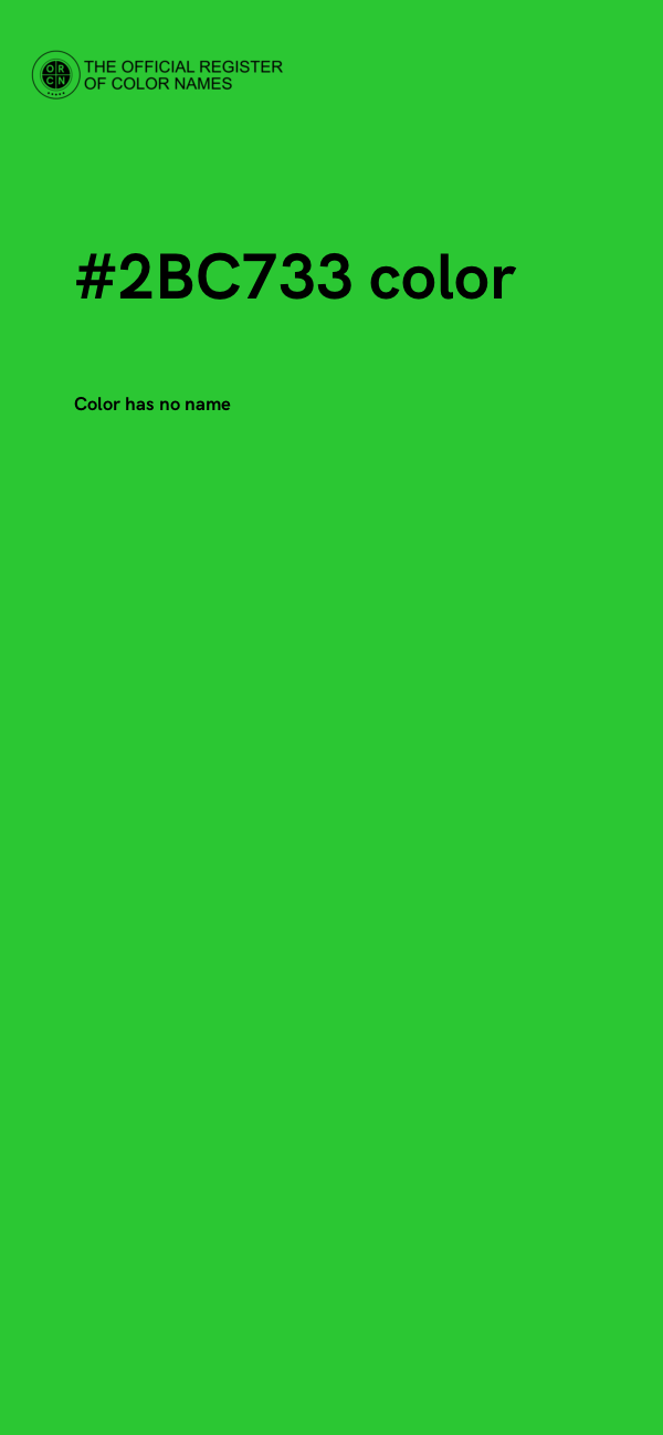 #2BC733 color image