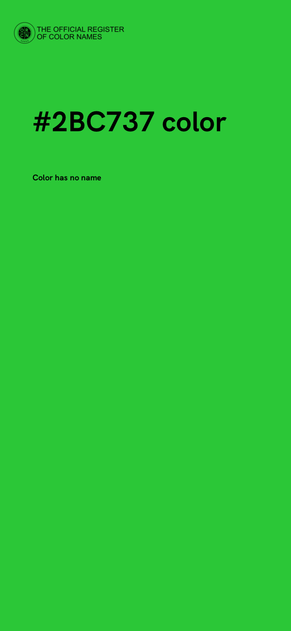 #2BC737 color image