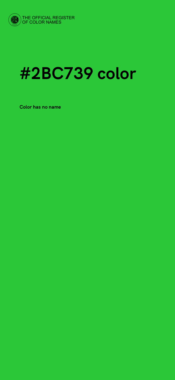 #2BC739 color image