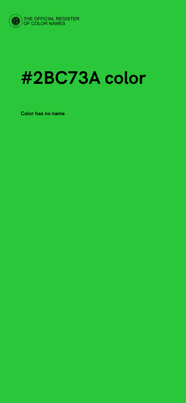 #2BC73A color image