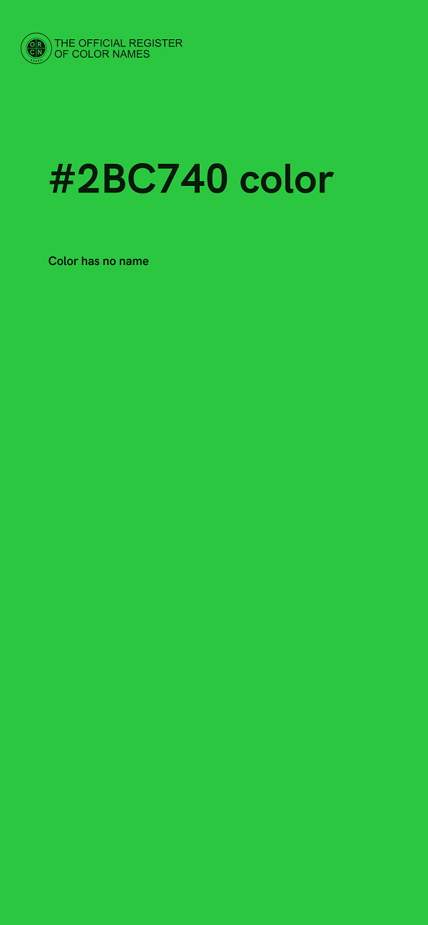 #2BC740 color image