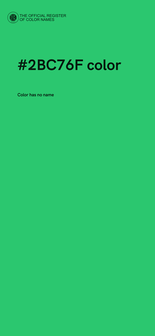 #2BC76F color image