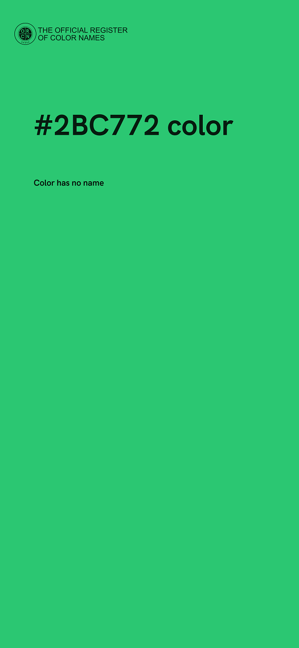 #2BC772 color image