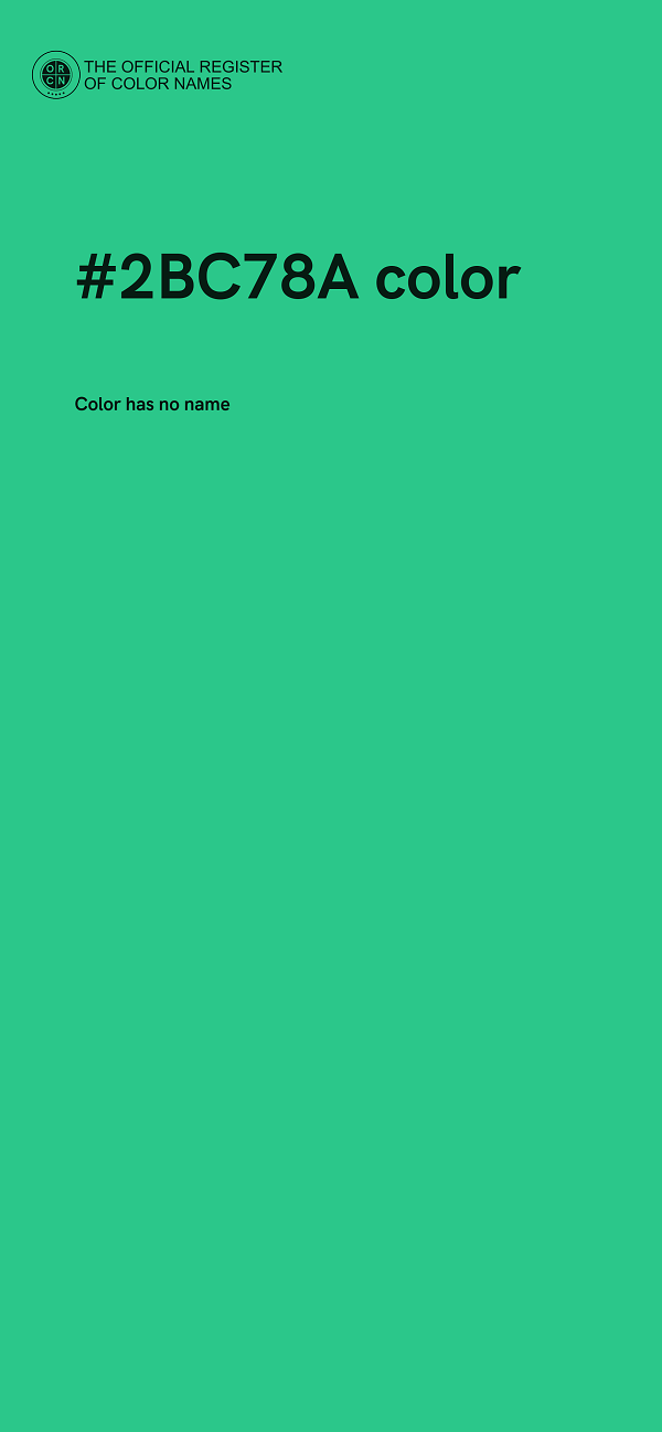 #2BC78A color image