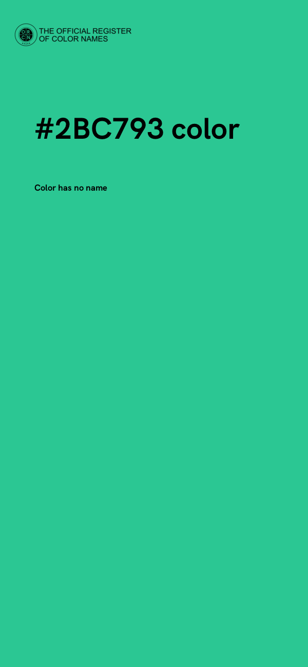 #2BC793 color image