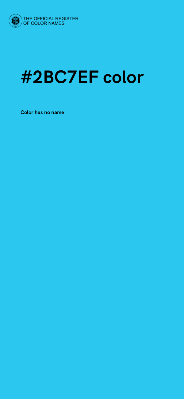 #2BC7EF color image