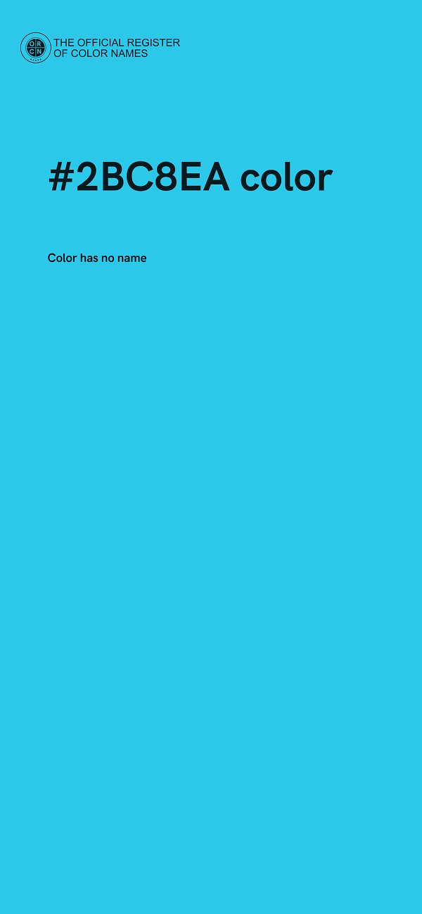 #2BC8EA color image