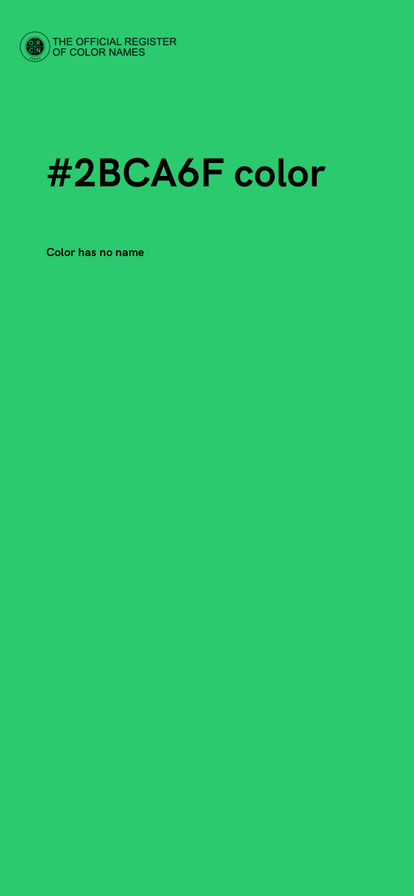 #2BCA6F color image