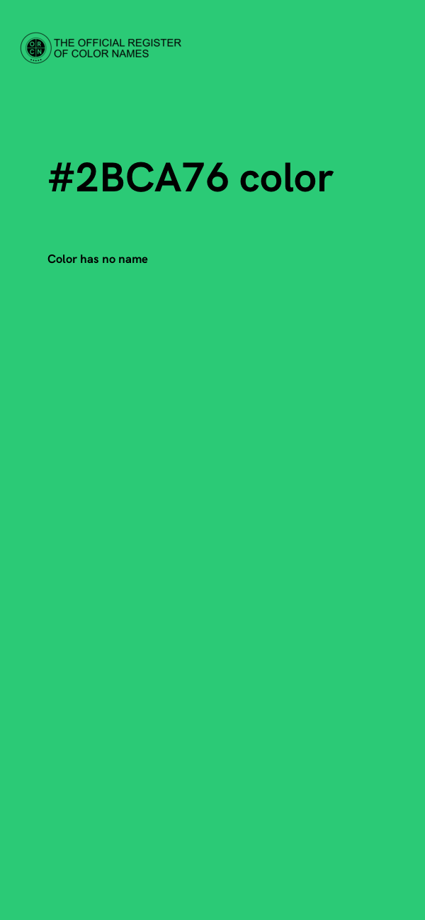 #2BCA76 color image