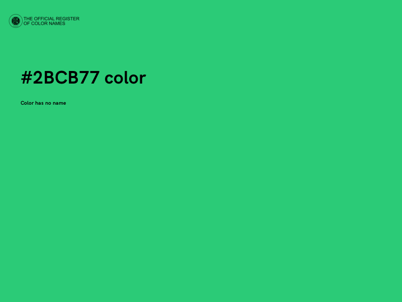 #2BCB77 color image