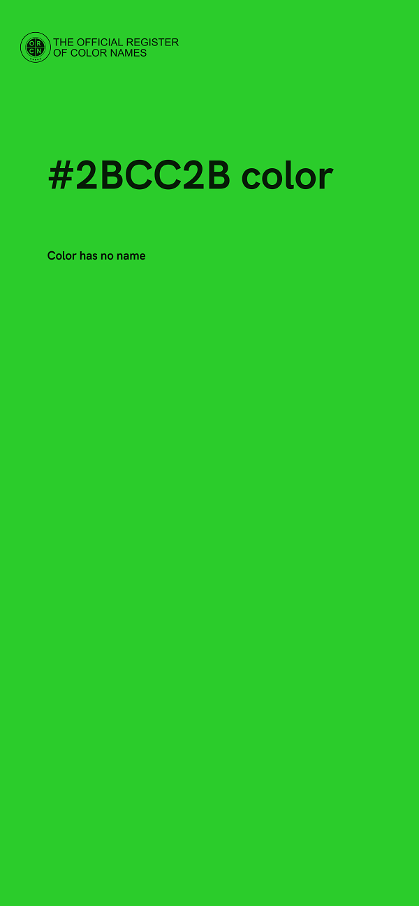 #2BCC2B color image