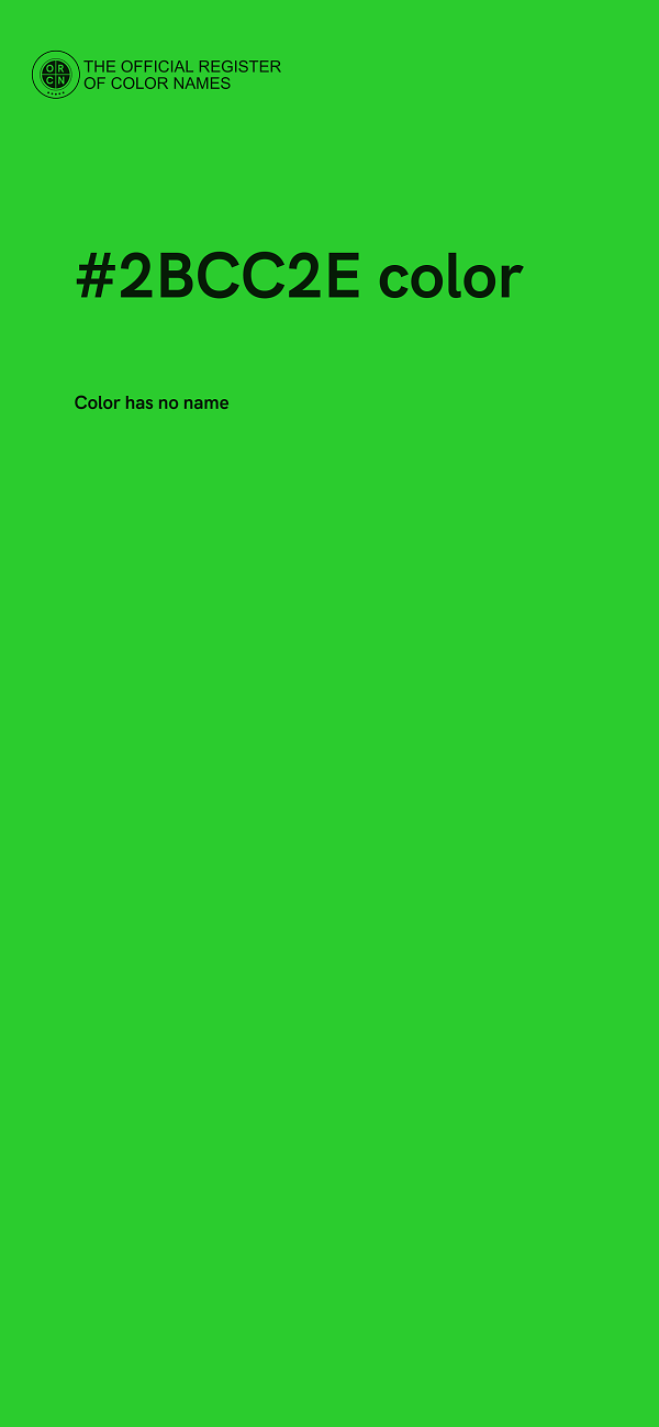 #2BCC2E color image