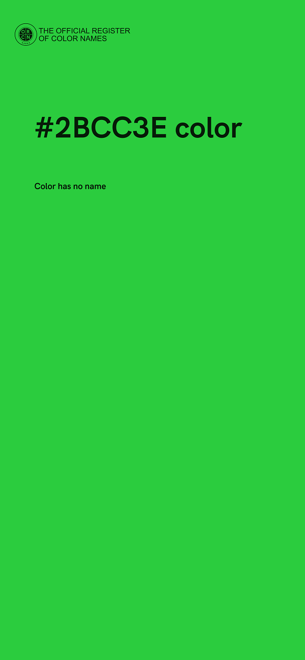 #2BCC3E color image
