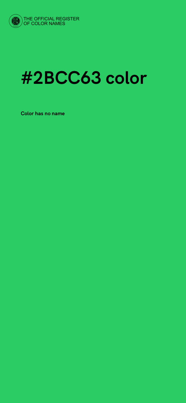 #2BCC63 color image
