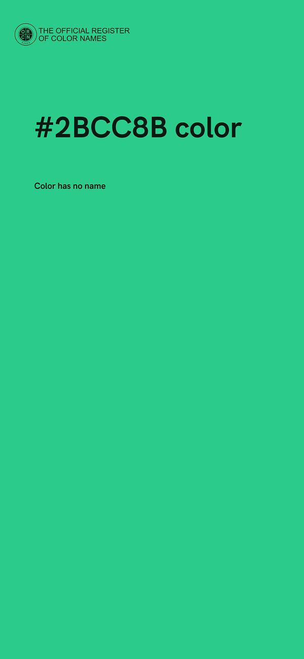 #2BCC8B color image