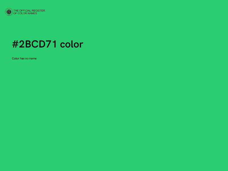 #2BCD71 color image