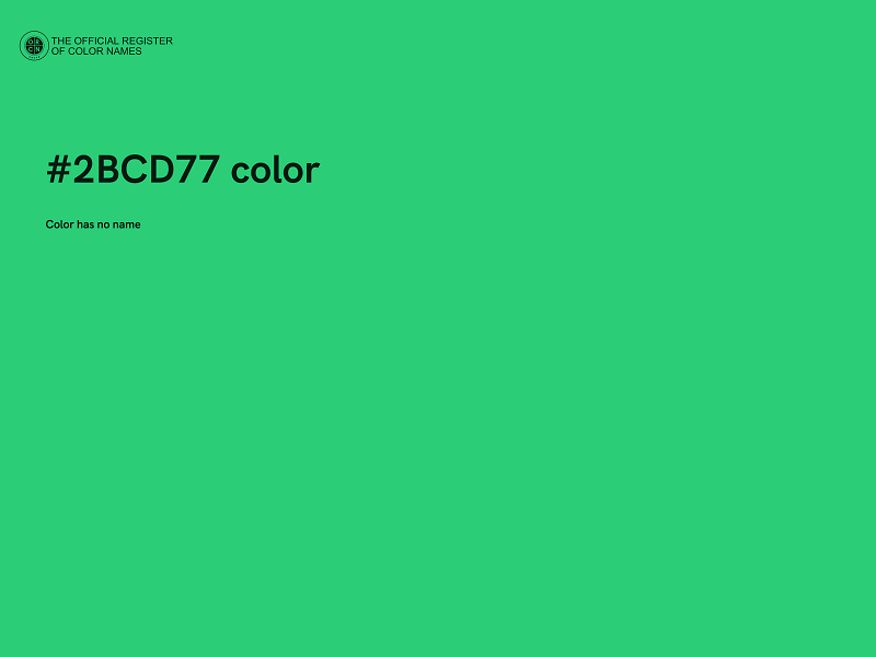 #2BCD77 color image