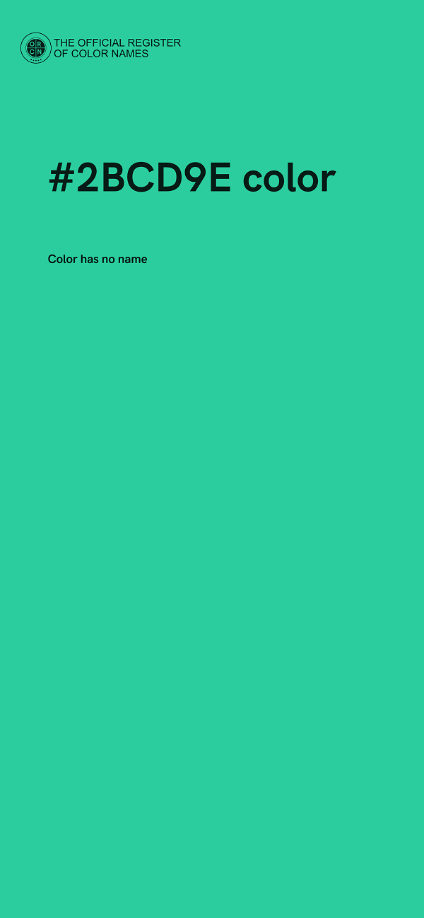#2BCD9E color image