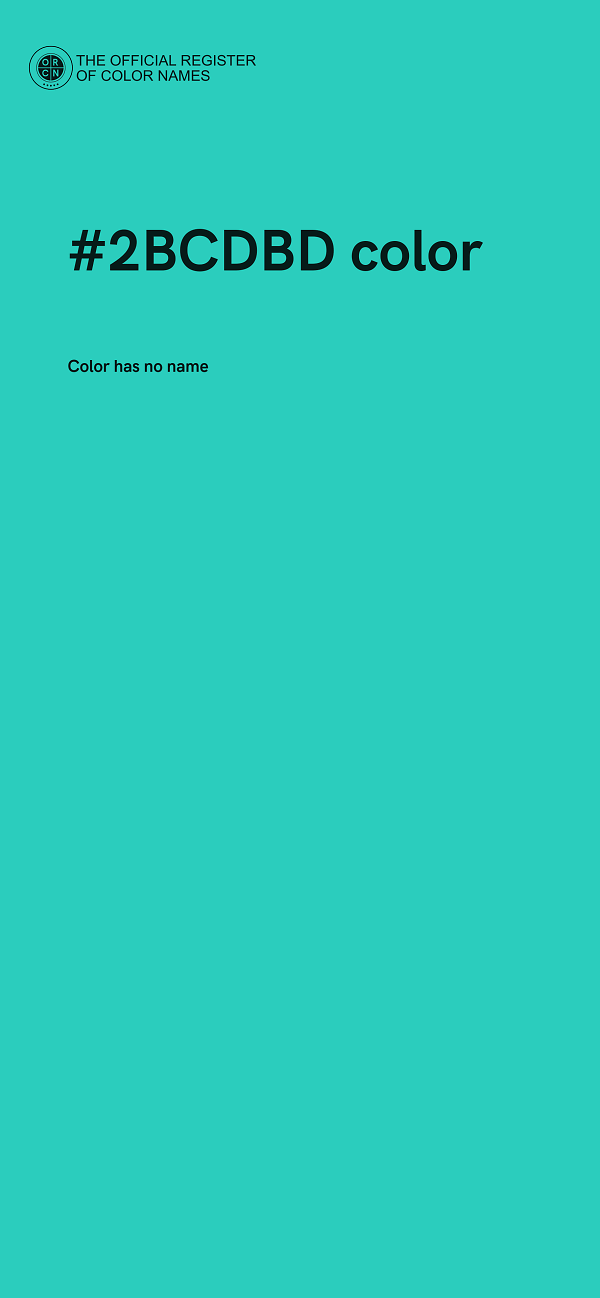#2BCDBD color image