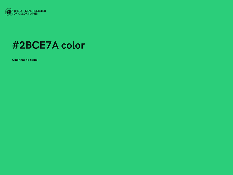 #2BCE7A color image
