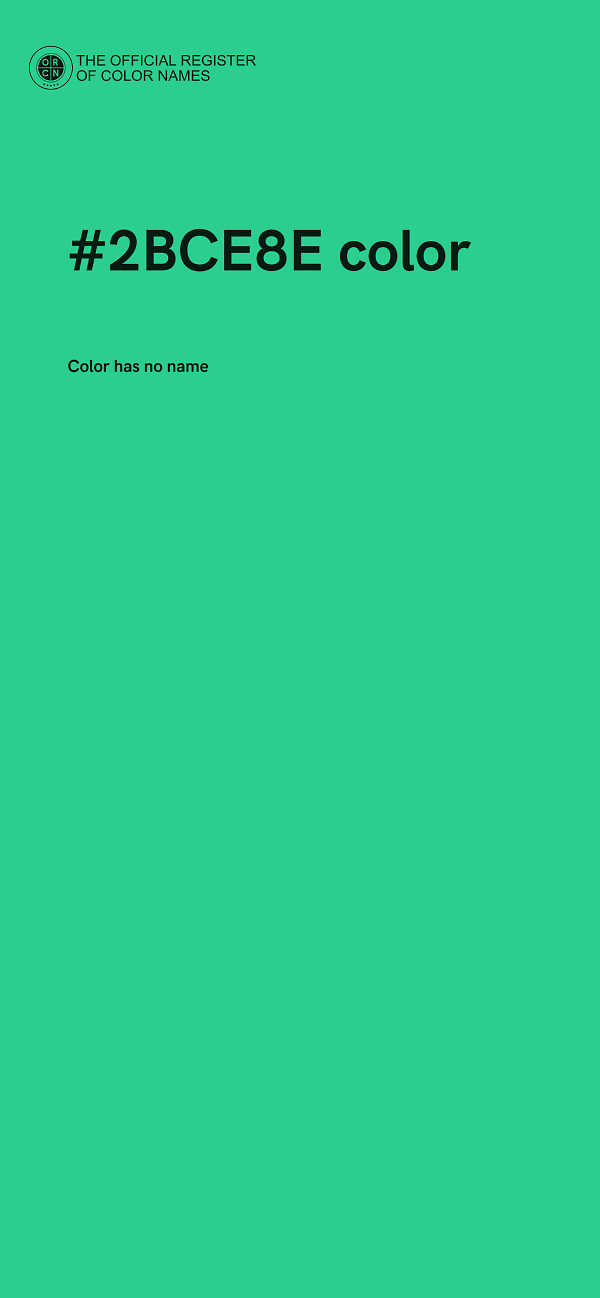 #2BCE8E color image
