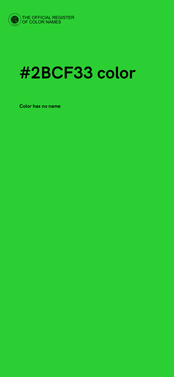 #2BCF33 color image