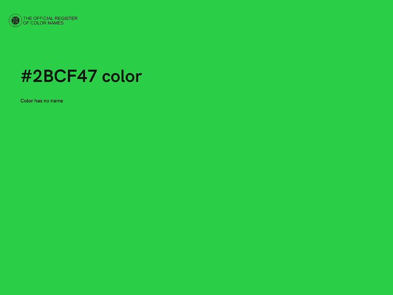 #2BCF47 color image