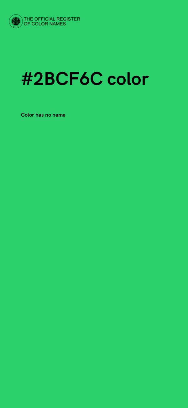 #2BCF6C color image