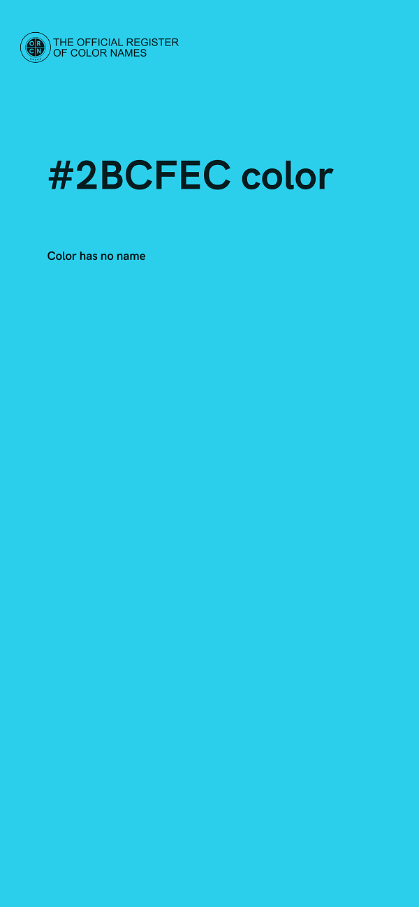 #2BCFEC color image