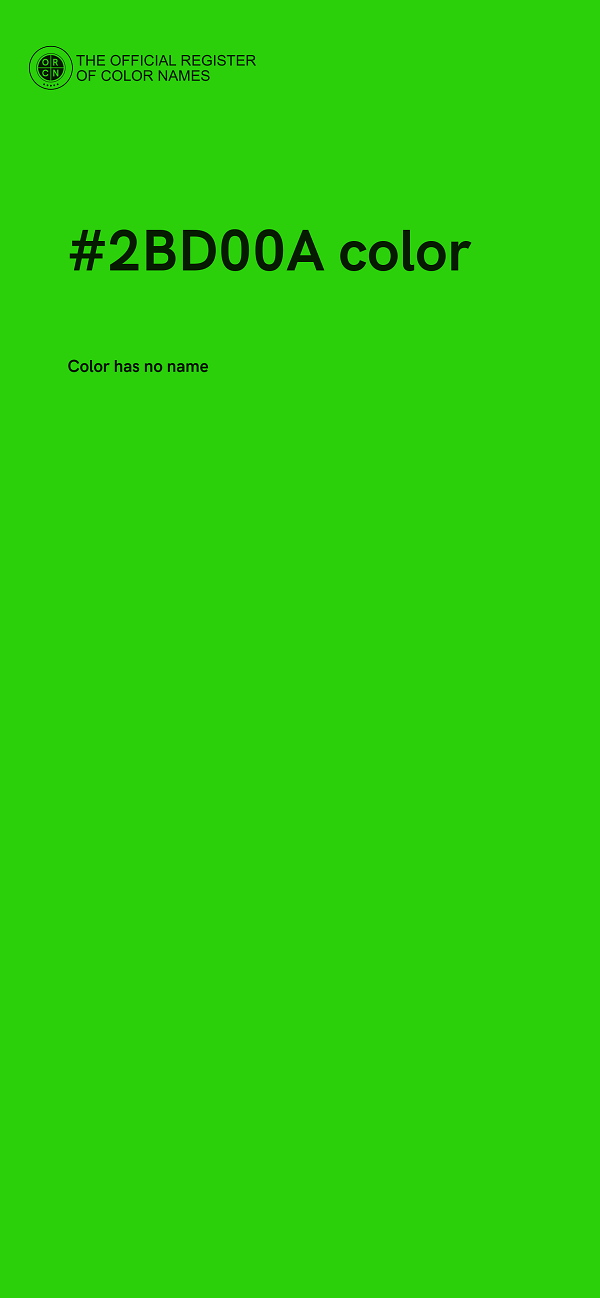 #2BD00A color image