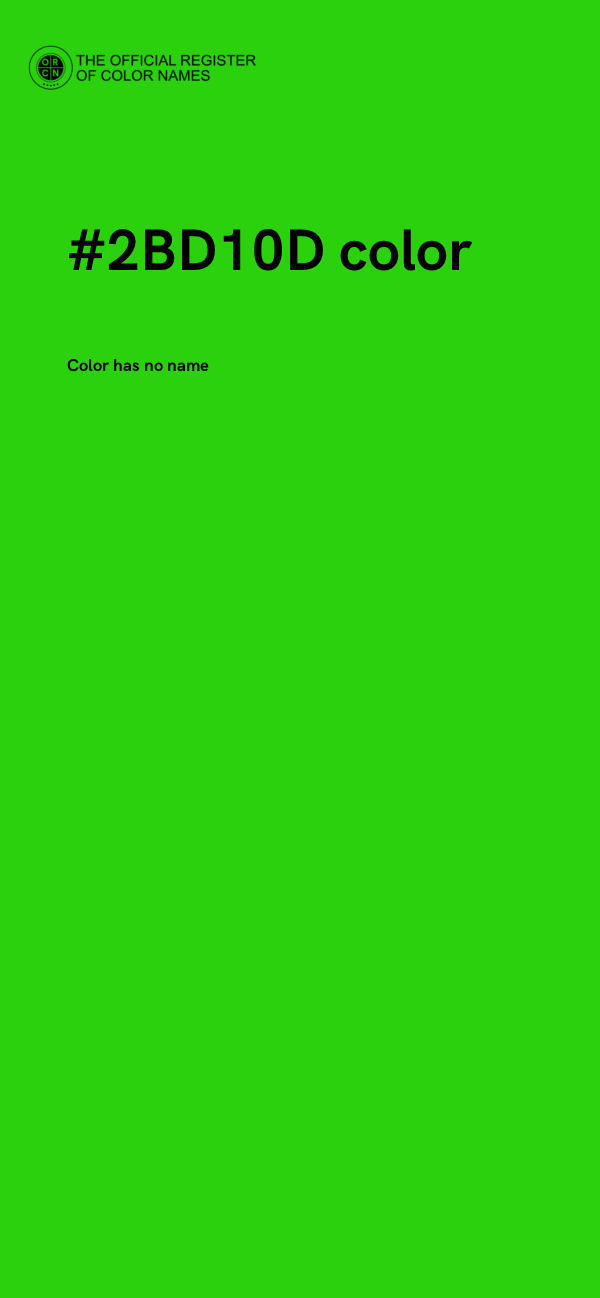 #2BD10D color image
