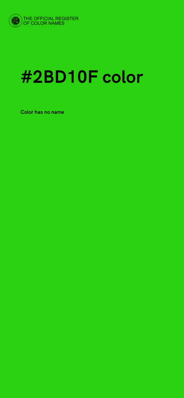 #2BD10F color image
