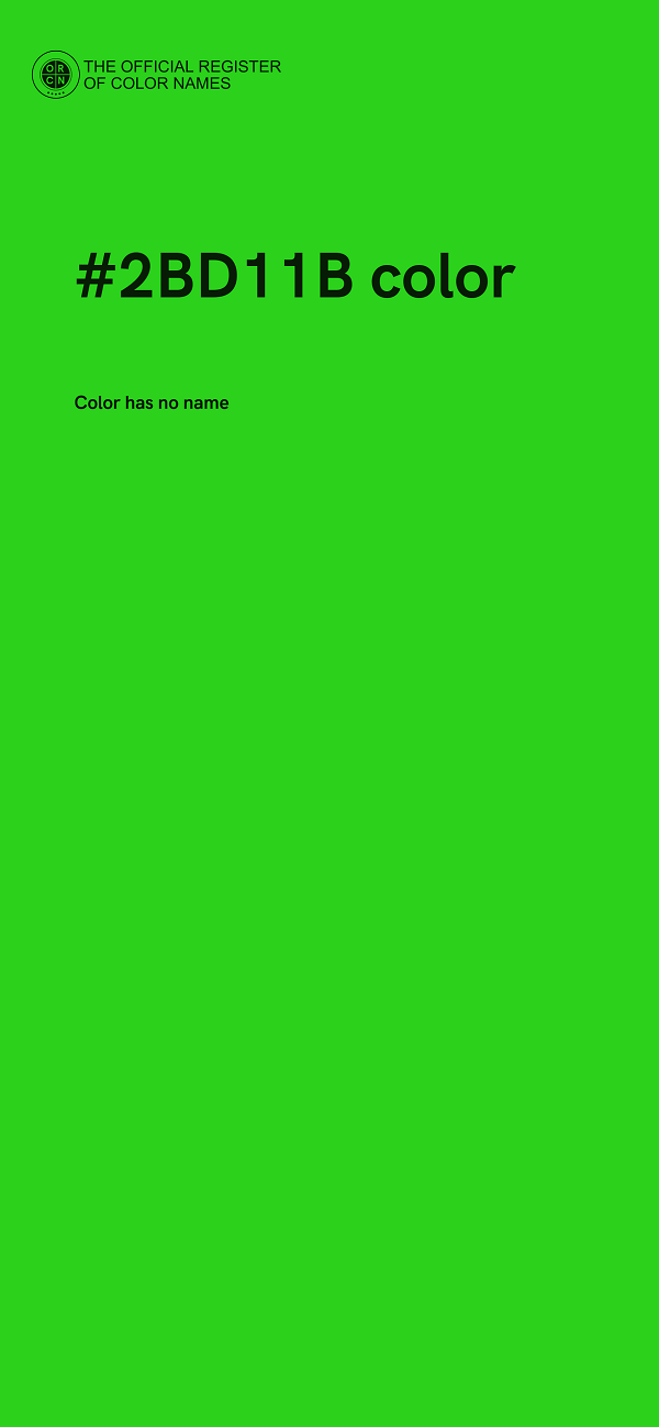 #2BD11B color image