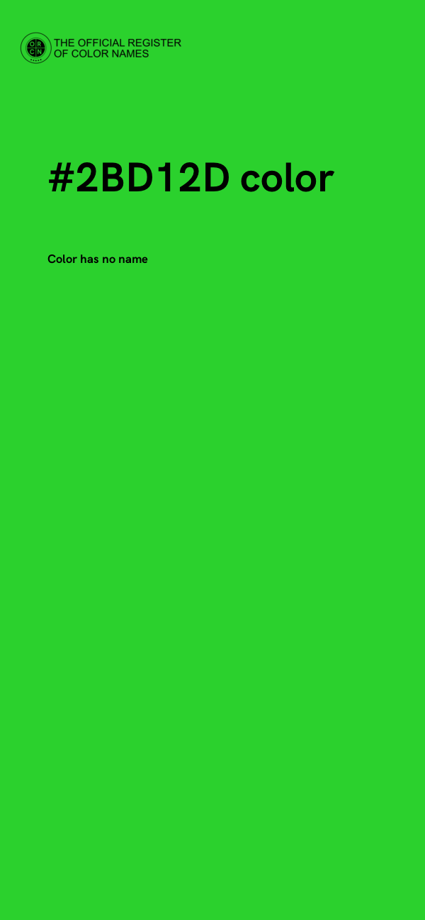 #2BD12D color image