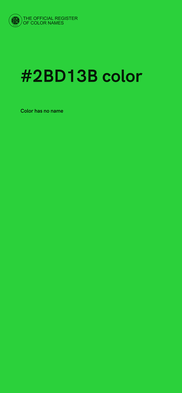 #2BD13B color image