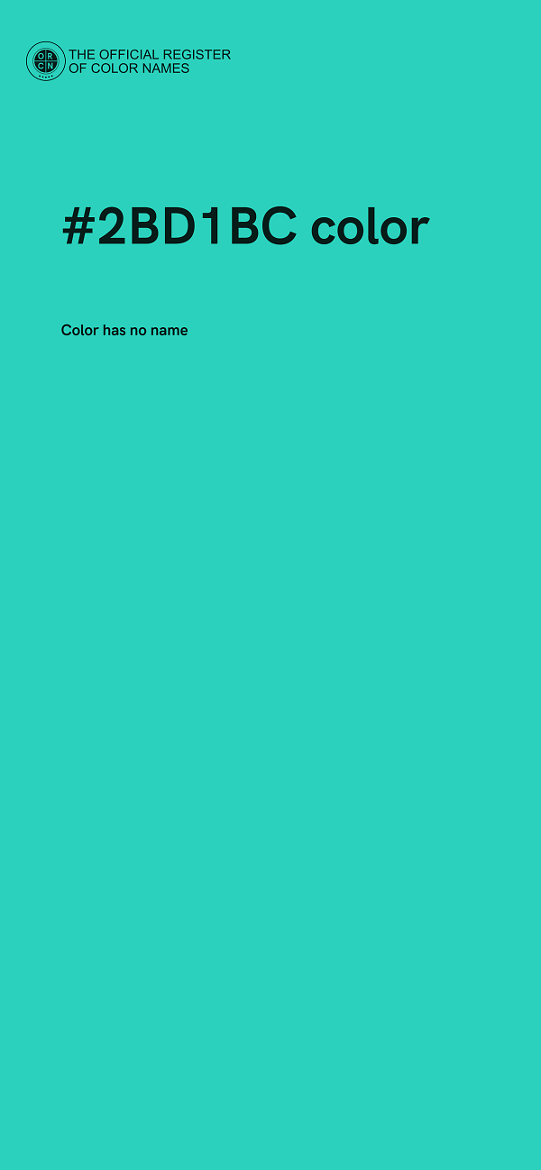 #2BD1BC color image