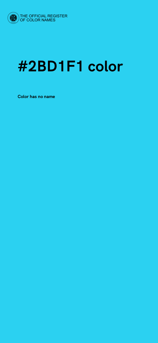 #2BD1F1 color image