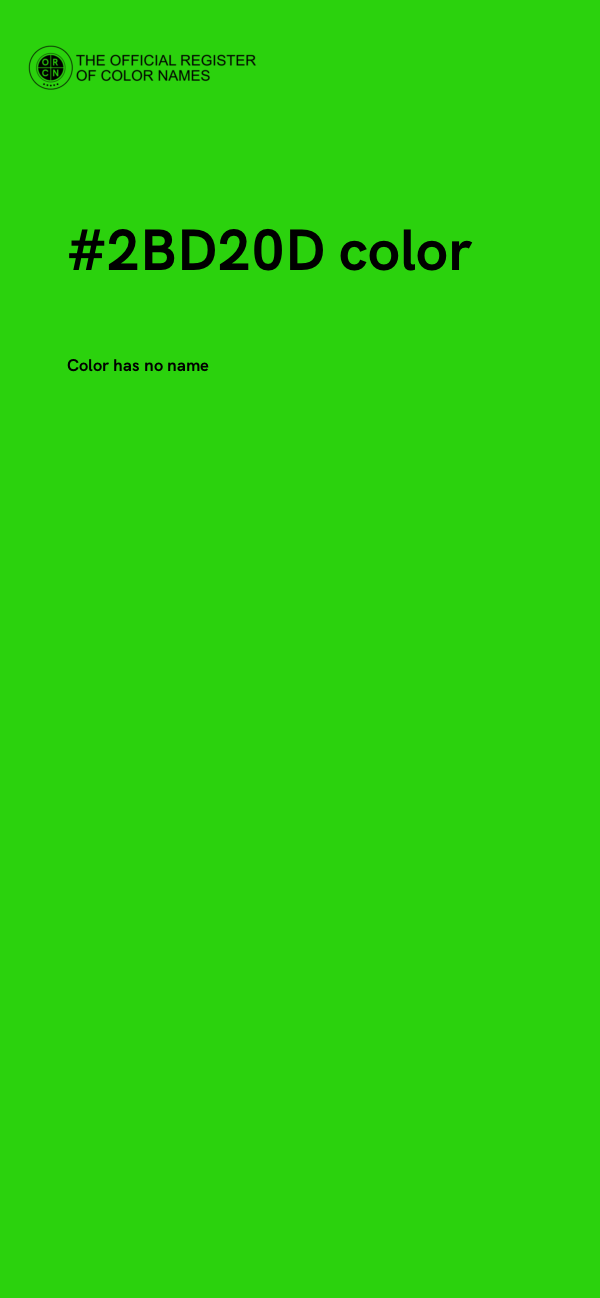#2BD20D color image
